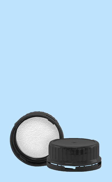 Tapa Rosca 37 mm Liner espumado con cintillo de seguridad - Plastimex 1