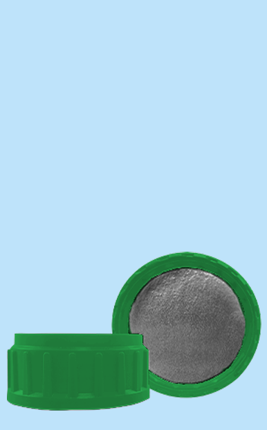 Tapa Rosca 50 mm Liner Plateado de inducción - Plastimex