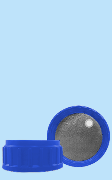 Tapa Rosca 50 mm Liner Plateado de inducción con válvula de ventilación - Plastimex