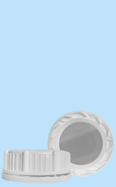 Tapa Rosca 53 mm Liner Plateado de inducción con cintillo de seguridad - Plastimex 2