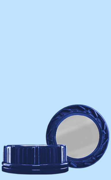 Tapa Rosca 53 mm Liner Plateado de inducción con cintillo de seguridad - Plastimex 3