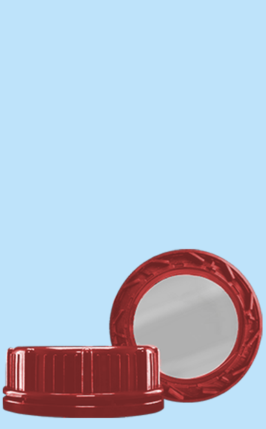 Tapa Rosca 53 mm Liner Plateado de inducción con cintillo de seguridad - Plastimex 5