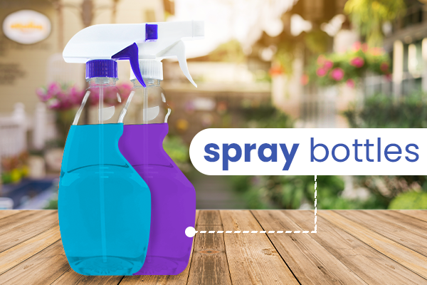 spray bottles