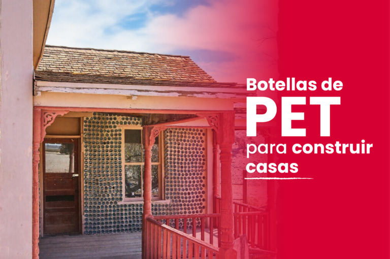 Botellas de PET para construir casas