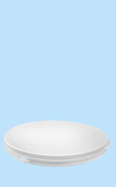 Tapa para cubeta Rosca 183 mm Plana con cintillo de seguridad - Plastimex